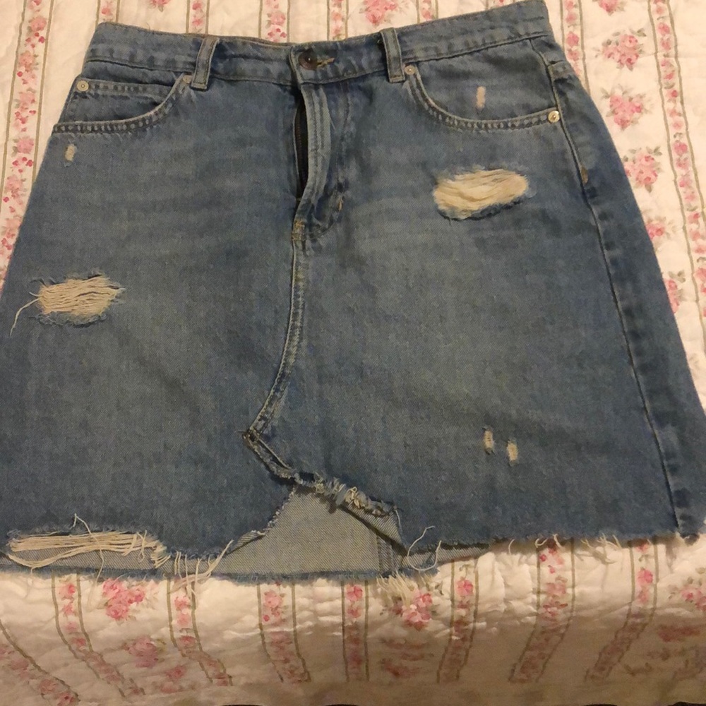 Denim acid washed skirt.  Worn a few times - great condition.